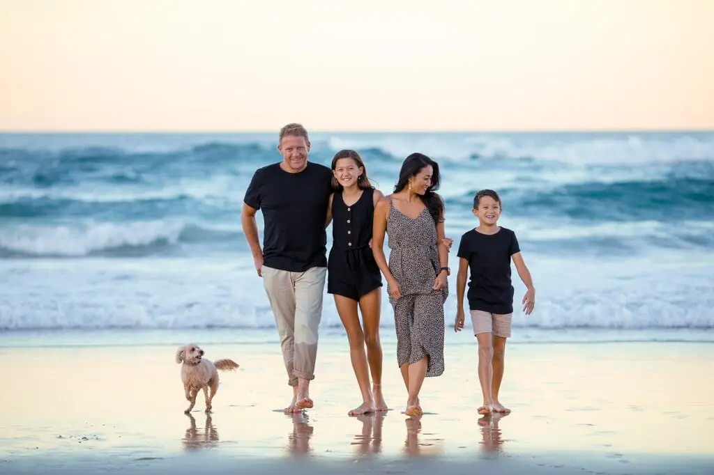 family, nature, beach, people, ocean